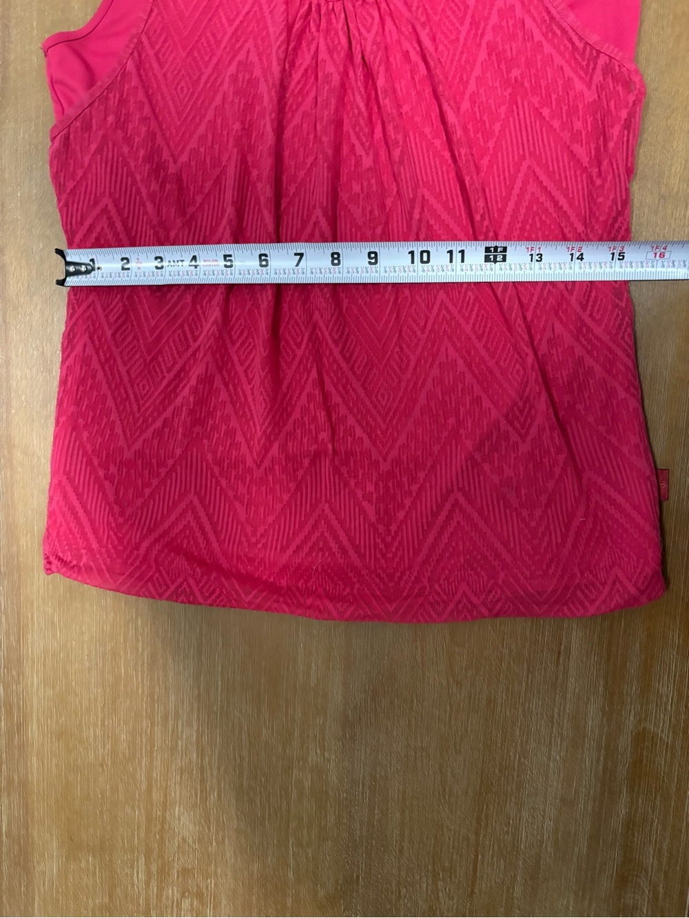 Prana Pink Chevron-Texture Racerback Tank - Picture 9 of 10
